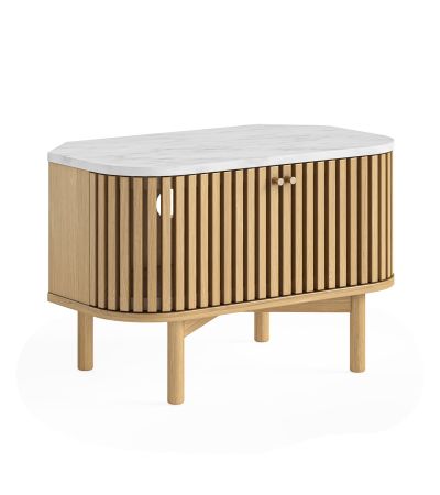 Soho Natural Marble Top Corner TV Unit by Condell/Global Home Group | Style Our Home