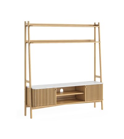 Soho Natural Marble Top Large Display Media Unit by Condell/Global Home Group | Style Our Home