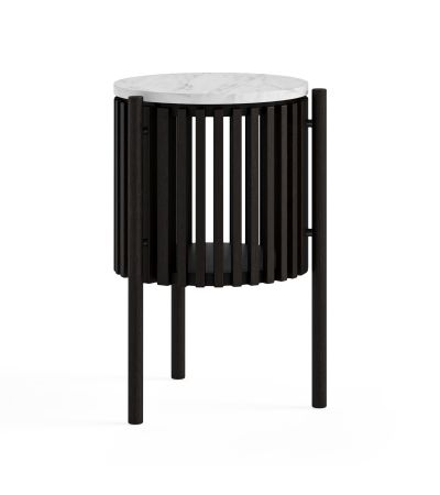 Soho Black Marble Top Story Side Table by Condell/Global Home Group | Style Our Home
