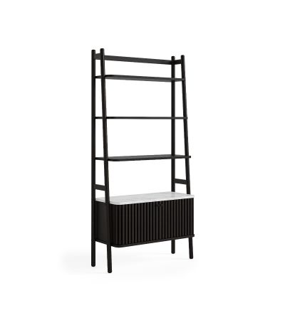 Soho Black Marble Top Storage Bookcase by Condell/Global Home Group | Style Our Home