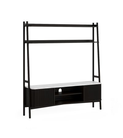Soho Black Marble Top Large Display Media Unit by Condell/Global Home Group | Style Our Home