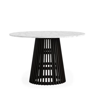 Soho Black Marble Top Round Dining Table by Condell/Global Home Group | Style Our Home