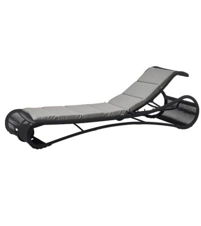 Escape Black Sunbed - Grey Natté by Cane-line | Style Our Home