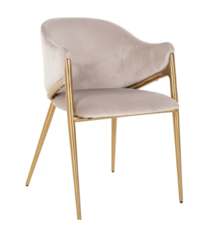Gwen Khaki Velvet Chair by Richmond Interiors | Style Our Home