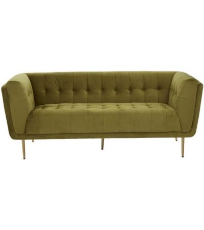Harmony Olive Velvet Sofa by Prestige | Style Our Home
