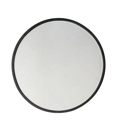 Higgins Round Mirror Black Large - Style Our Home 