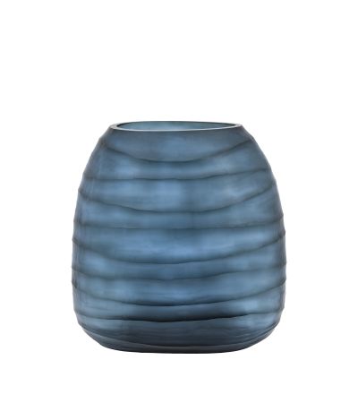 Sintra Handblown Carved Glass Vase Ink by Gallery Living | Style Our Home