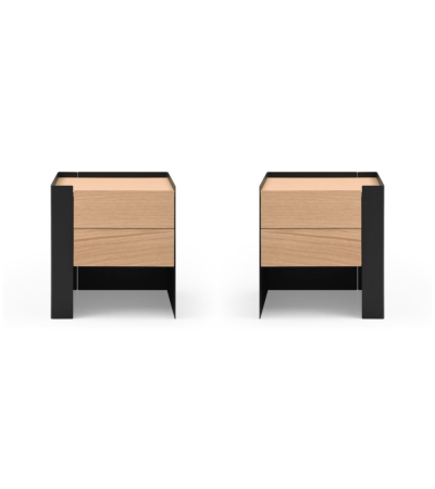 Tunica Bedside Table - Ash Oak - Pair by Tommy Franks | Style Our Home