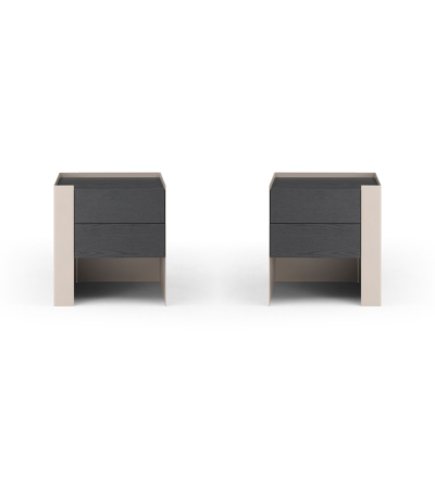 Tunica Bedside Table - Taupe - Pair by Tommy Franks | Style Our Home