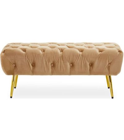 Jules Beige Footstool by Prestige | Style Our Home