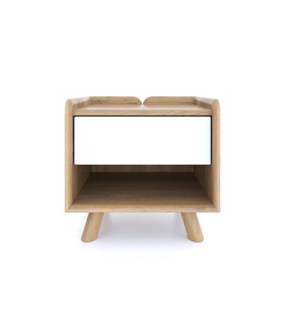 Lago Bedside 1 Drawer - White by BELL & STOCCHERO | Style Our Home
