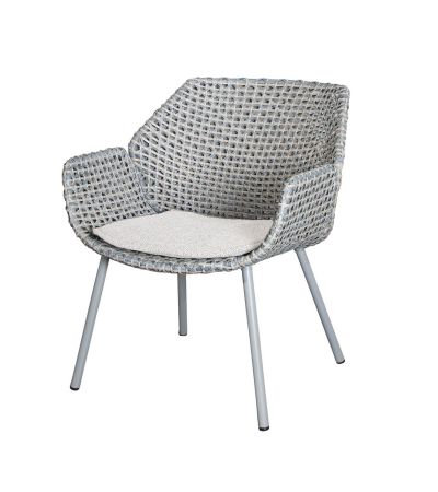 Vibe Light Grey Lounge Chair -Light Brown Wove by Cane-line | Style Our Home