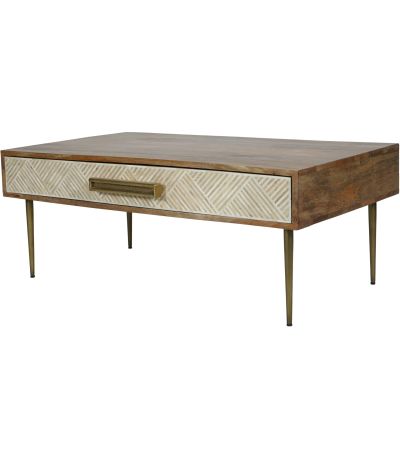 Linden Bone and Mango Wood Coffee Table by Libra | Style Our Home