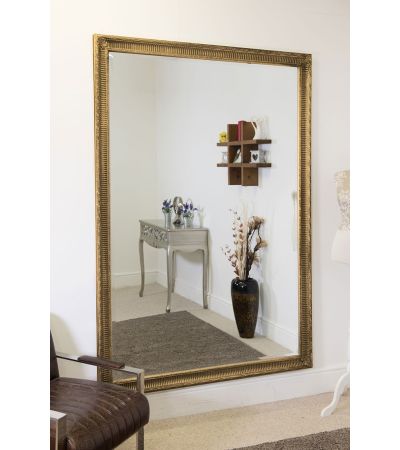 Gaia Vintage Gold Antique Design Large Leaner Mirror