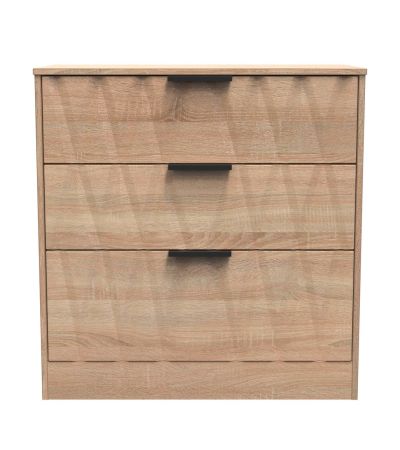 Las Vegas 3 Drawer Deep Chest in Bardolino Oak Welcome Furniture | Style Our Home