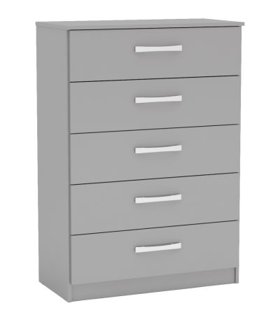 Lynx Grey 5 Drawer Chest