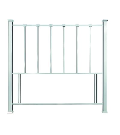 Bentley Designs Madison Shiny Nickel Double Headboard - 135cm - Style Our Home