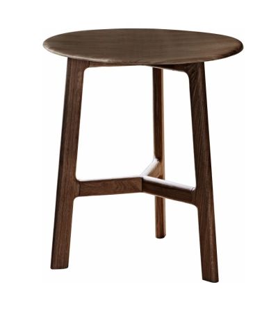 Madrid Round Side Table Walnut - Style Our Home 
