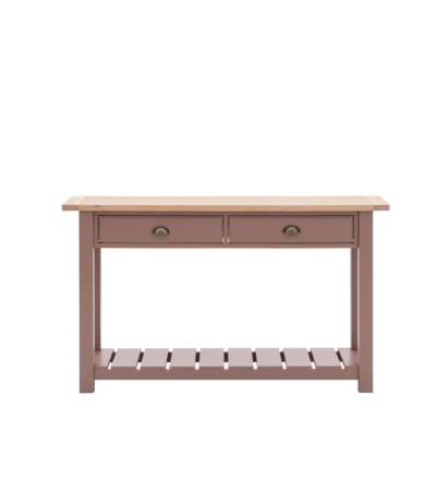 Manor Clay 2 Drawer Console by Hudson Living | Style Our Home 