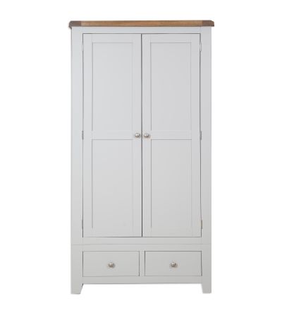 Parisian Grey 2 Door Wardrobe by IFD | Style Our Home