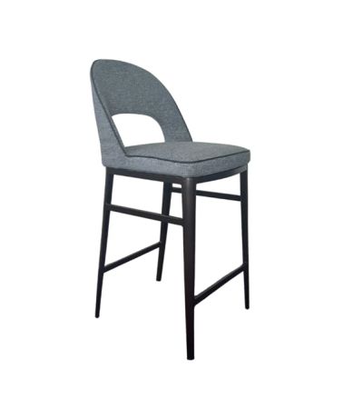 Verna Bar Stool - Enzimi Dark Grey and Dark Bronze by Tommy Franks | Style Our Home
