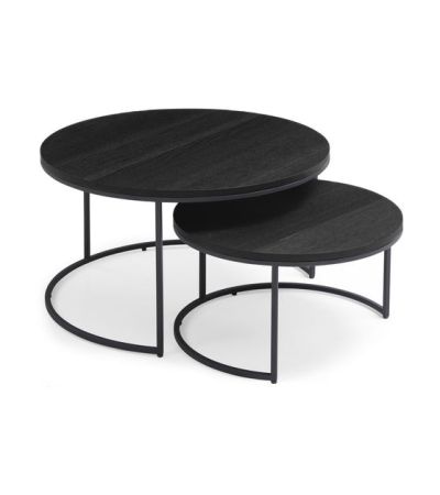 Wheel Coffee Table - Small - Black Oak by Tommy Franks | Style Our Home