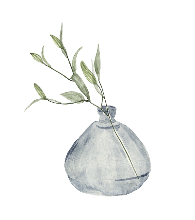 Misty Grey Vase ii Canvas by Camelot Art | Style Our Home