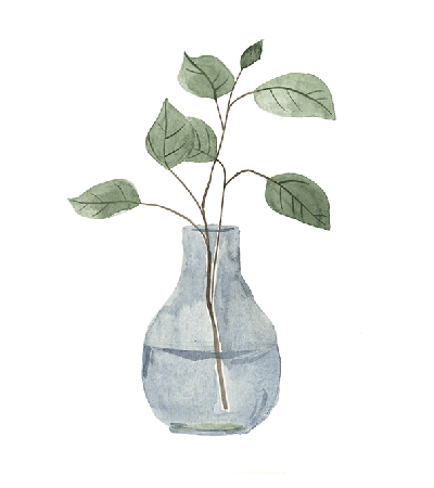 Misty Grey Vase IV Canvas by Camelot Art | Style Our Home