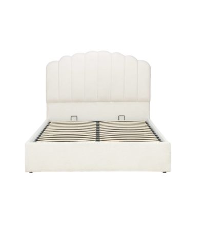 135cm Monaco Fabric Ottoman Bed White by Birlea | Style Our Home