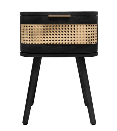 Noah 1 Drawer Bedside Black by Birlea | Style Our Home