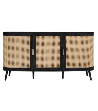 Noah 3 Door Sideboard Black by Birlea | Style Our Home
