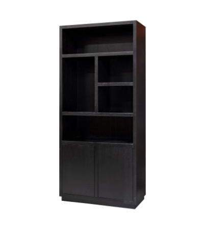 Oakura Black 2 - Door Bookcase by Richmond Interiors | Style Our Home 