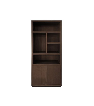 Oakura Brown 2 - Door Bookcase by Richmond Interiors | Style Our Home 