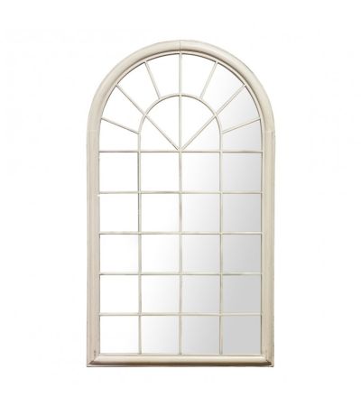 Armellis Outdoor Distressed White Mirror by Gallery Living | Style Our Home