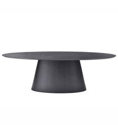 Tavamo Dining Table - Oval - Black Oak by Tommy Franks | Style Our Home