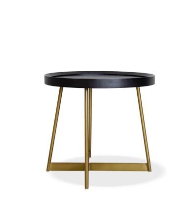 Lane Side Table - Smoke Oak/Gold by Tommy Franks | Style Our Home