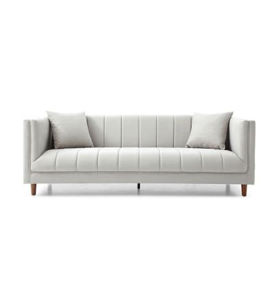Regency 3-Seater Sofa - Nappa French Grey by Tommy Franks | Style Our Home
