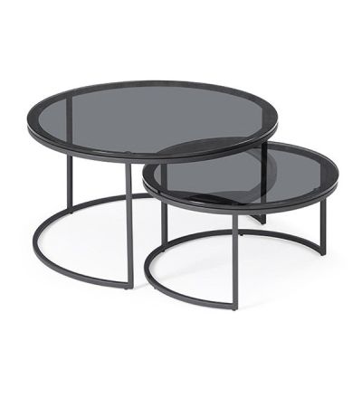Wheel Coffee Table - Large - Glass by Tommy Franks | Style Our Home