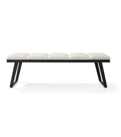 Ponce Bench - Chex Polar Bouclé by Tommy Franks | Style Our Home