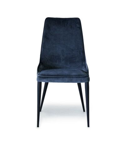 Alain Dining Chair - Set of 2 - Navy Velvet by Tommy Franks | Style Our Home