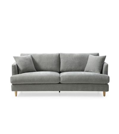 Kendal 3-Seater Sofa - Large - Seville Pebble Grey by Tommy Franks | Style Our Home