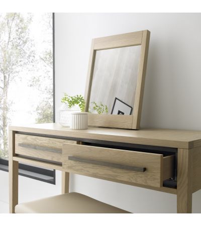 Rimini Aged & Weathered Oak Vanity Mirror 