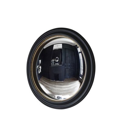 Rockbourne Convex Mirror Black & Gold  - Style Our Home 