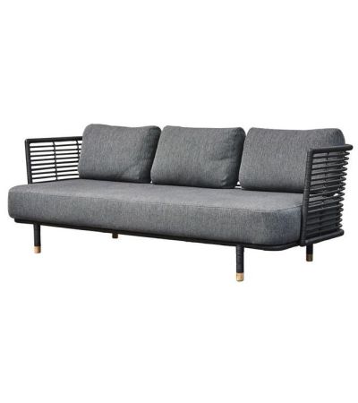 Sense Black 3-Seater Sofa Frame by Cane line | Style Our Home
