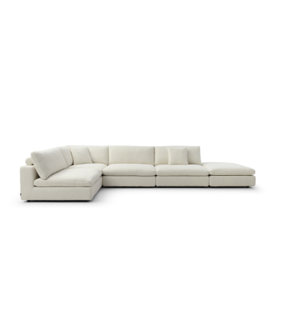 Blanco 5 Piece Modular Sofa - Chex Polar Bouclé by Tommy Franks | Style Our Home