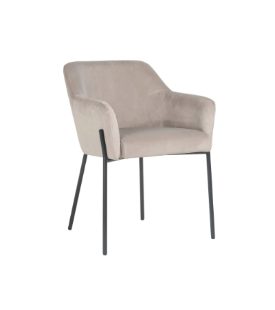 Fay khaki Velvet Chair by Richmond Interiors | Style Our Home