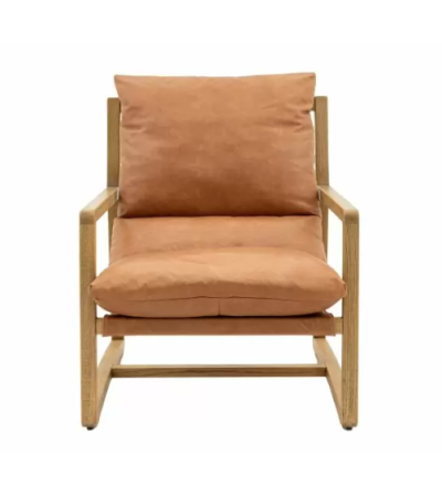 Cervo Vintage Brown Leather Lounge Chair