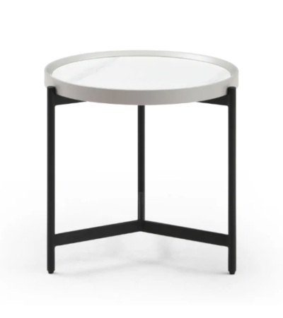 Ivery Side Table - Light Grey By Tommy Franks | Style Our Home