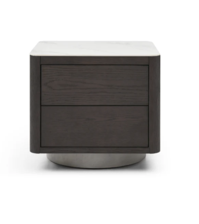 Coin Bedside Table - Smoke Oak By Tommy Franks | Style Our Home