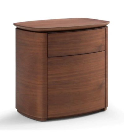 Blade Bedside Table - Dark Walnut By Tommy Franks | Style Our Home